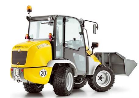 Hjullaster firehjulsstyrt diesel < 2 tonn